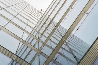 Modern glass façade of a building
