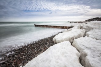 Winter on the coast of the Baltic Sea
