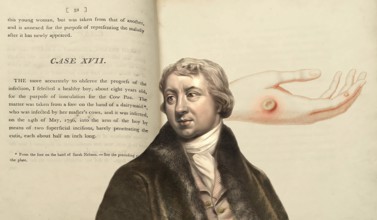 Edward Jenner, 1749-1823, English physician and scientist, digitally restored