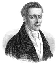 Portrait of Silvio Pellico, 1789 - 1854, Italian writer, poet, dramatist and patriot, Portrait von