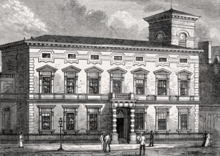 The new Corn Exchange building c.1850, Grassmarket, Edinburgh, Scotland, United Kingdom