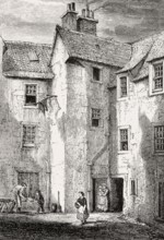 Clarinda house, Potterrow, Edinburgh, Scotland, 19th century