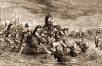 The Siege of Limerick, Williamite War in Ireland, From British Battles on Land and Sea, by James