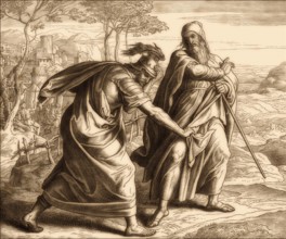 God rejects Saul, Old Testament, by Julius Schnorr von Carolsfeld