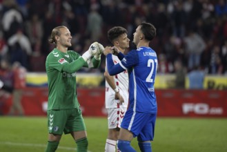 Dominik Reinmann (1. FC Magdeburg, Goalkeeper, #1), Philipp Hercher (1. FC Magdeburg, Defence,