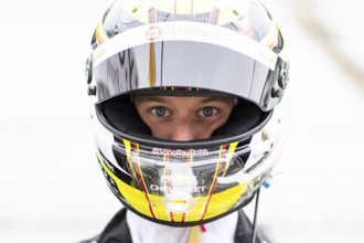 STING RAY ROBB (41) of Payette, Idaho suits up during the Indy 500 Open Test at the Indianapolis