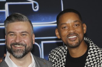 Troy Quane and Will Smith at the Los Angeles premiere of 'Spies In Disguise' held at the El Capitan