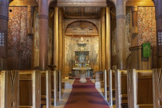 Altar, Heddal Stave Church, Heddal, Telemark, Norway