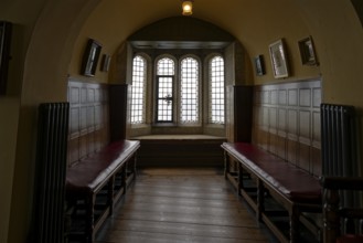 Window, Smoking Room, Castle, St Michaels Mount, Marazion, England, UK