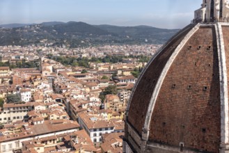 The giant cupola of the cathedral Santa Maria del Fiore in Florence, Italy
