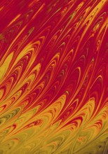 Traditional Ottoman Turkish marbling art patterns as abstract colorful background