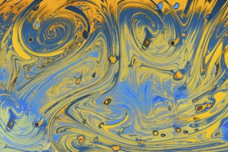 Traditional Ottoman Turkish abstract marbling art patterns as background