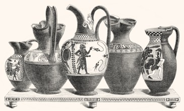 Wine jugs from ancient Greece