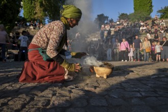 Germany, Berlin, 30.04.2025, Peaceful Walpurgis in Mauerpark, Amphitheatre, Preparation Peace