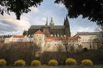 Royal Palace and Sant Vitus Cathedral in Prague, Czechia