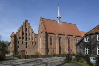 Wienhausen b Celle former Cistercian monastery 93921 left west wing of the monastery right