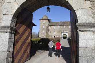 Burg Schnellenberg castle, Hanseatic City of Attendorn, Sauerland region, North Rhine-Westphalia,