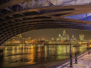 The City of London from beneath Blackfriars Bridge