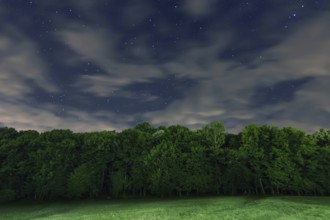 Night sky backgrounds with stars and clouds