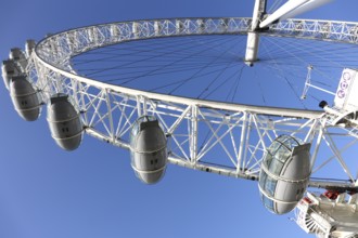 Famous London Eye in London, Great Britain