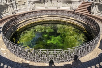 An image of the Danube spring in Donaueschingen Germany