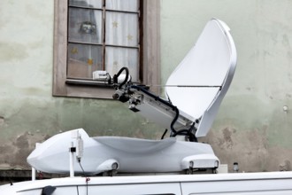 OB van for a live television report from Austria