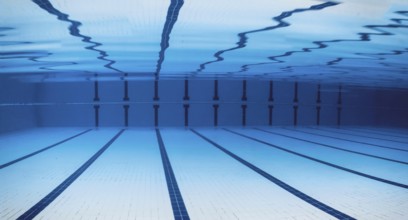Underwater Empty Swimming Pool