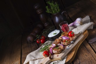 Delicious lamb chops with mint and rosemary