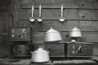 Kitchen utensils, Manali, Himachal Pradesh, India