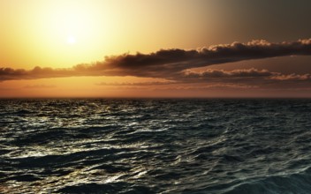 A photography of a beautiful golden sunset