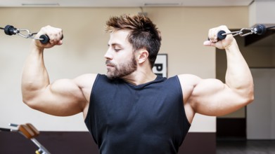 An image of a handsome young muscular sports man