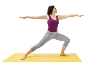 An image of a pretty woman doing yoga