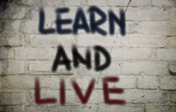 Learn And Live Concept