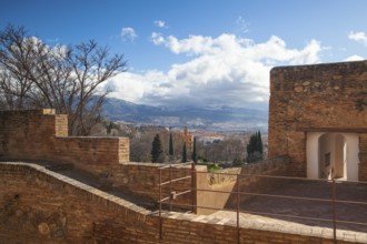 Famous Alhambra palace in Grenada in Spain