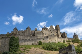 Landscape of the fortified town of Carcassonne
