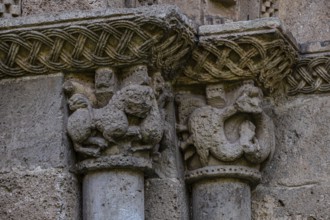 Ornamental entrance, Hermitage of Nuestra Señora del Valle, Romanesque ogival temple of Byzantine