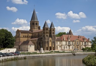 Paray-le Monial Burgundy Basilica Sacre-Coeur Begun around 1100 Narthex and south tower 11th