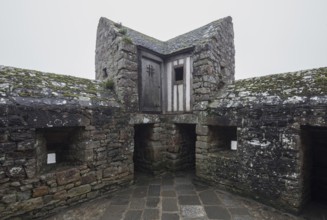 Mont-Saint-Michel, monastery hill, corner bastion on the Tour Boucle