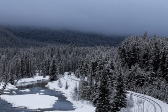 Morants Curve Alberta Lake Louise Banff Canada