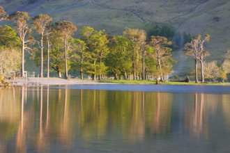 Reflection on the Buttermere Lake, Lake District, Great Britain