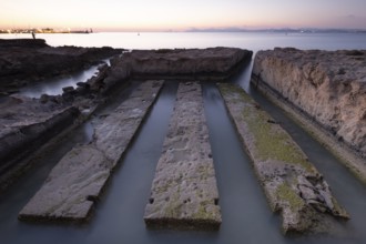 Irrigation canal of the salt flats, Sa Siquia, la Savina, Formentera, Pitiusas Islands, Balearic