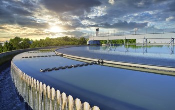 Modern urban wastewater treatment plant