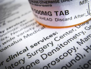 Hospital Prescription Medicine On Top Of Documentation