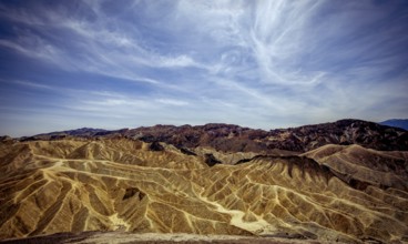 Zabriskie point, death valley, california, usa