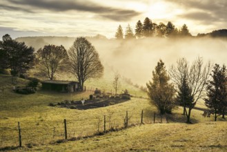 An image of a nice autumn landscape in Bavaria Germany