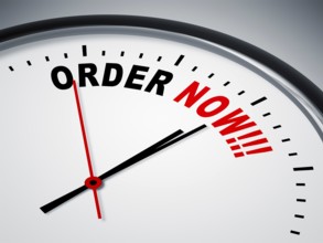 An image of a nice clock with order now