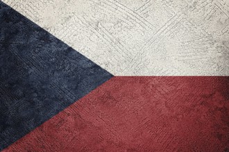 Grunge Czech Republic flag. Czech Republic