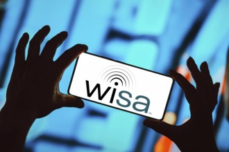 April 15, 2024, Brazil. In this photo illustration, the WiSA Technologies, Inc. logo is displayed