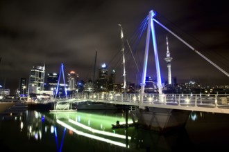 Auckland New Zealand City View Night Photography