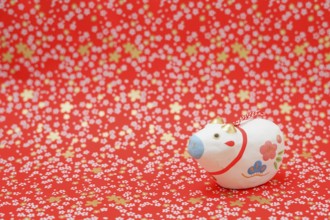 Ox Year greeting cards, New Year material (2021 New Year zodiac). Shooting Location: Yokohama-city